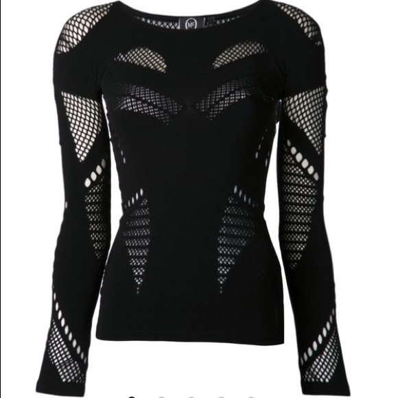 McQ by Alexander McQueen Tops - MCQ Alexander McQueen mesh cut-out top